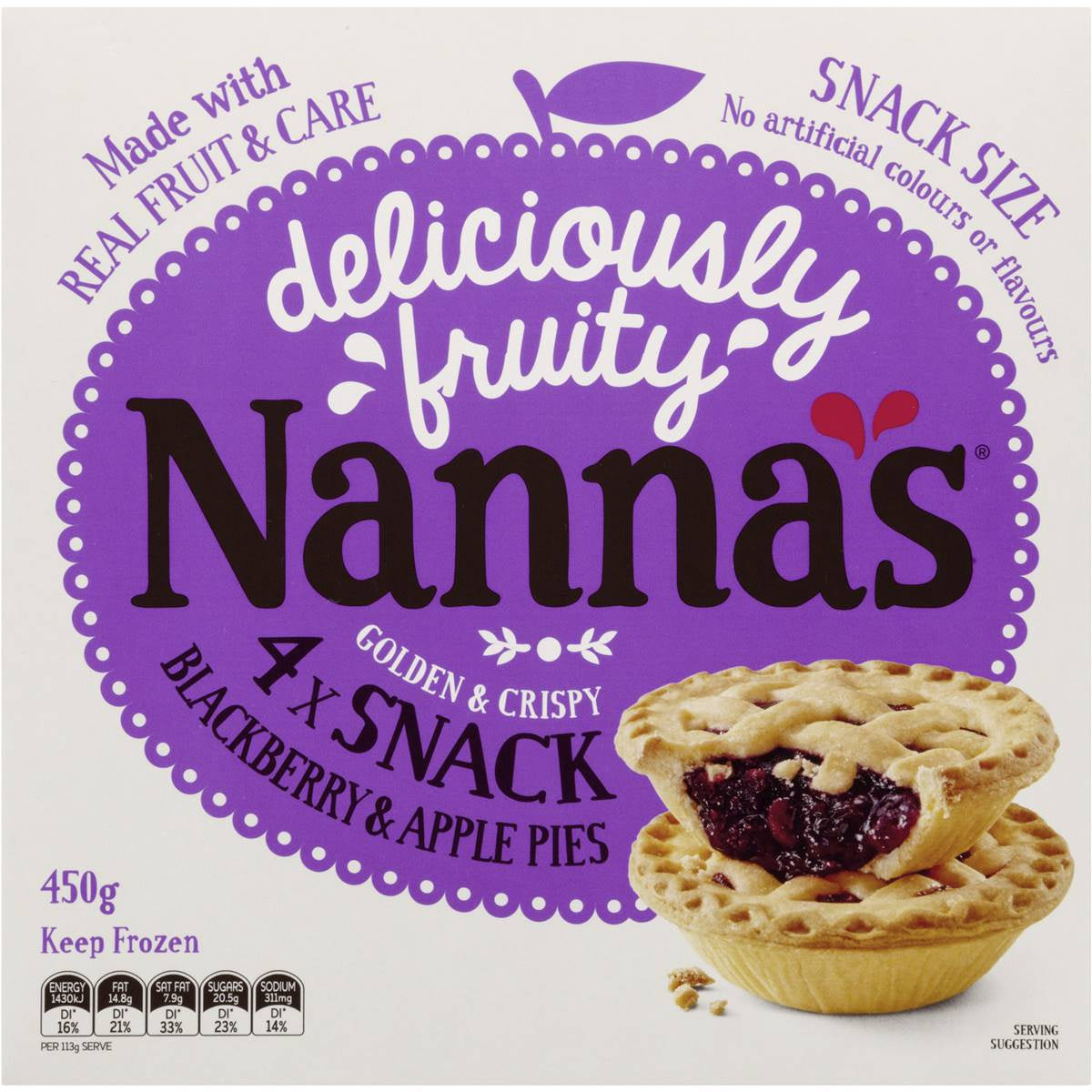 Nanna's Apple Berry Snack Pie 4pk