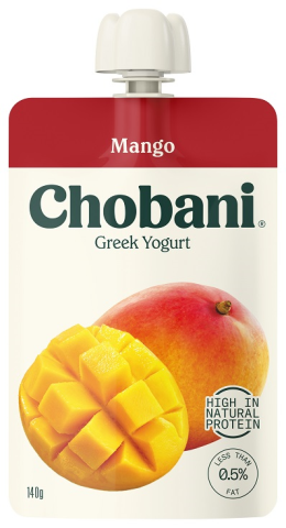 Chobani Yoghurt Pouch Mango 140g