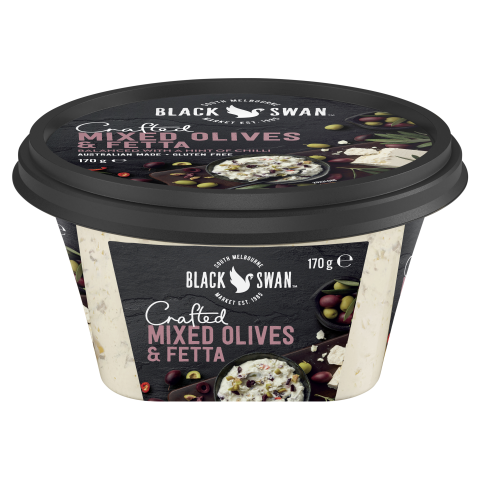 Black Swan Crafted Mixed Olives & Feta 170g