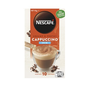 #Nescafe Coffee Cappuccino Sachets 10pk - Skim