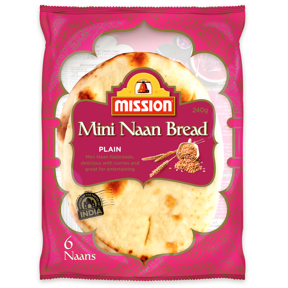 Mission Plain Naan Mini 240g