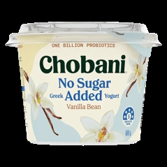 Chobani Vanilla Bean No Sugar Added Yogurt 680g