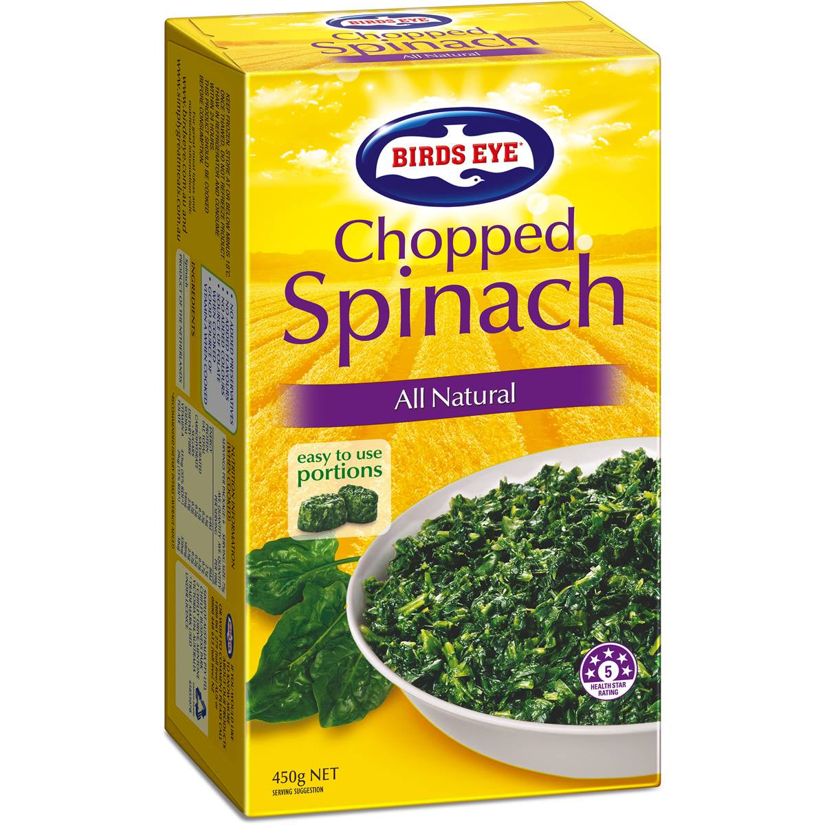 Birds Eye Spinach Chopped 250g