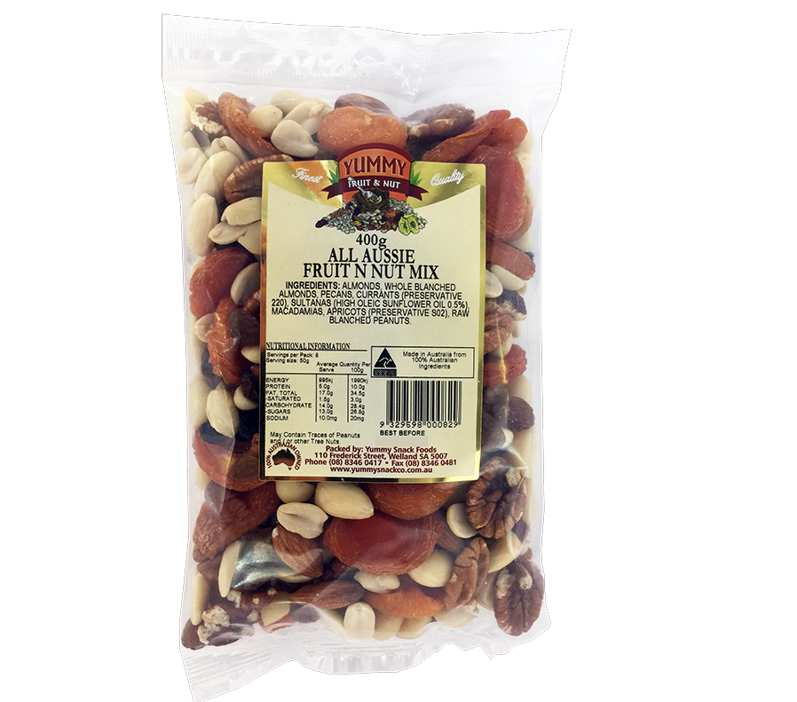 Yummy Snacks All Aussie Fruit & Nut Mix 400g