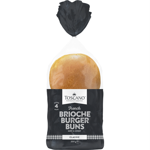 Toscano Brioche Burger Bun 200g