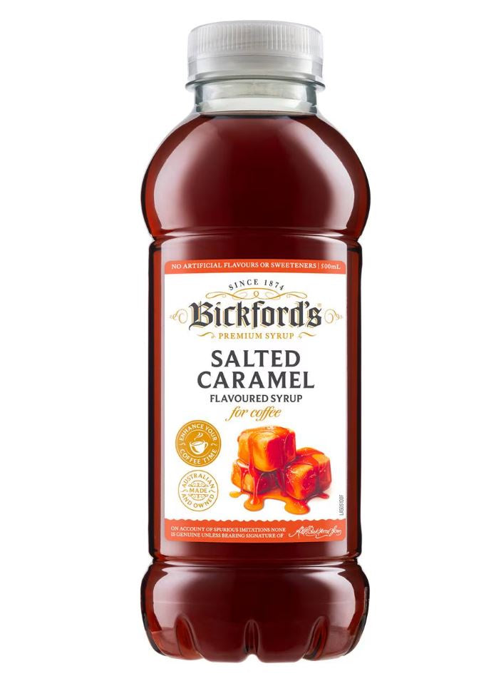 Bickford's Salted Caramel Syrup 500ml