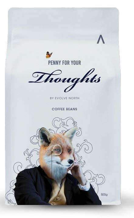 #Penny For Your Thoughts Whole Roast Coffee Beans 500g