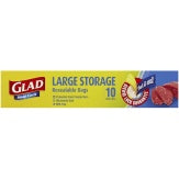 Glad Large Ziplock Storage Bag 10pk