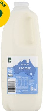 Supermarket Lite Milk 2L