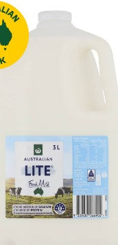 Supermarket Lite Milk 3L