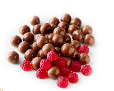 Milk Chocolate Raspberries 300g