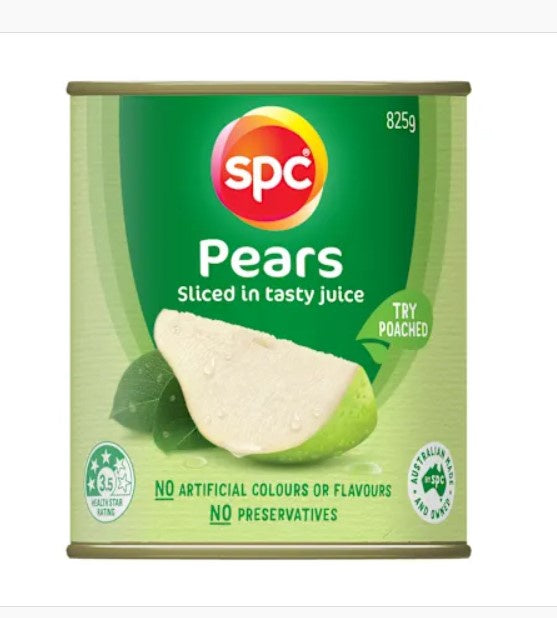 SPC Pears In Juice - 825g