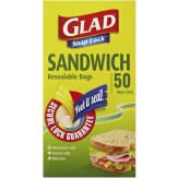 Glad Snap Lock Sandwich Bag 50pk