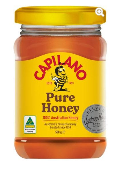 Capilano - Clear Honey Square Jar 500g