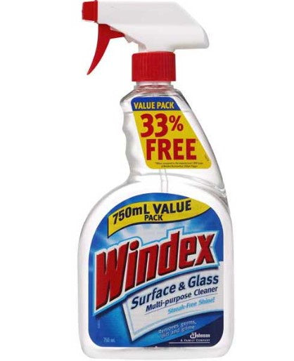 Windex Surface &  Glass Cleaner Trigger - 750ml