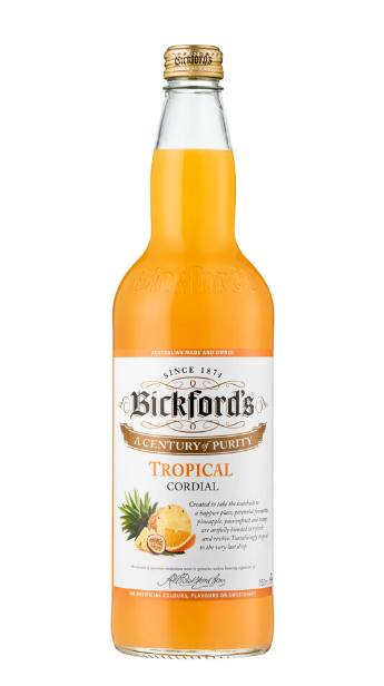 Bickford's Tropical Cordial 750ml