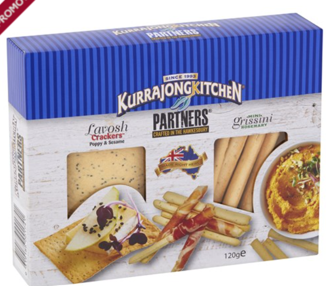 Kurrajong Lavosh Cracker & Mini Rosemary Grissini 120g