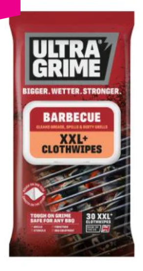 Ultragrime Barbecue XXL Clothwipes 30 pk