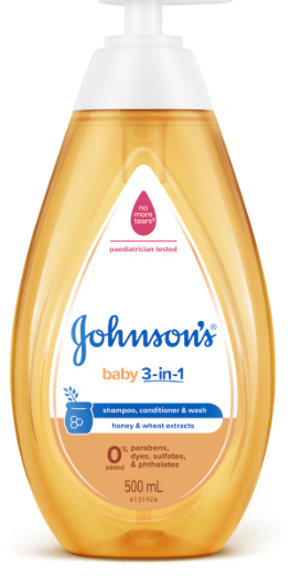 Johnson's Gentle Tear Free Baby Conditioning Shampoo and Cleansing Wash 500 ml