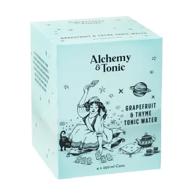 Alchemy & Tonic Grapefruit & Thyme Tonic Water 4x250mL