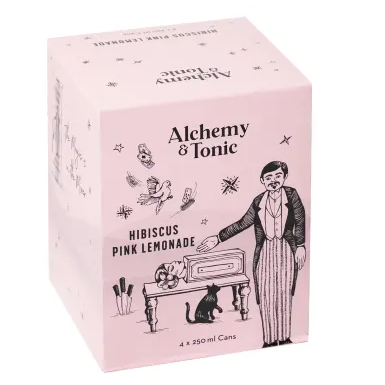 Alchemy & Tonic Hibiscus Pink Lemonade 4x250mL