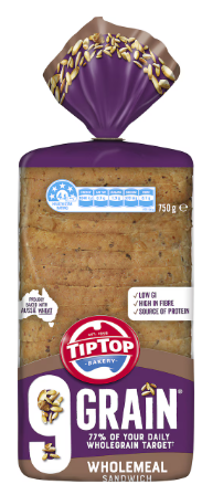 Tip Top 9 Grain Bread Wholemeal 750g