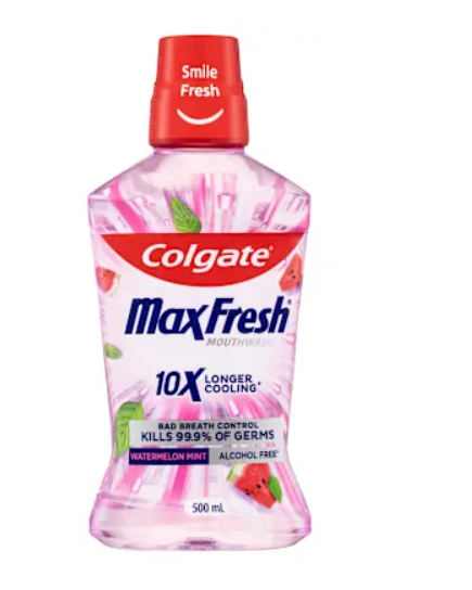 Colgate Mouthwas MaxFresh Watermelon Mint 500ml