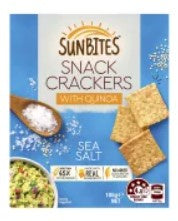 Sunbites Crackers with Quinoa 105g - Sea Salt