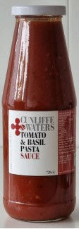 Cunliffe & Waters Tomato Basil Pasta Sauce 720ml