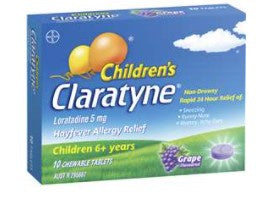 Claratyne Children's Allergy Tablets Grape 10pack