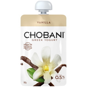 Chobani Yoghurt Pouch Vanilla 140g