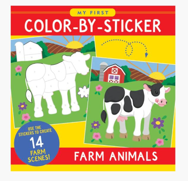 First Color By Sticker Farm Animals