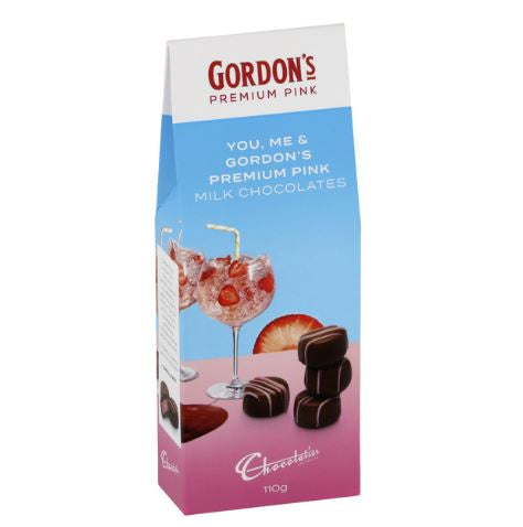 Chocolatier Gordon's Pink Gin Milk Chocolate Liqueur Truffles 110g