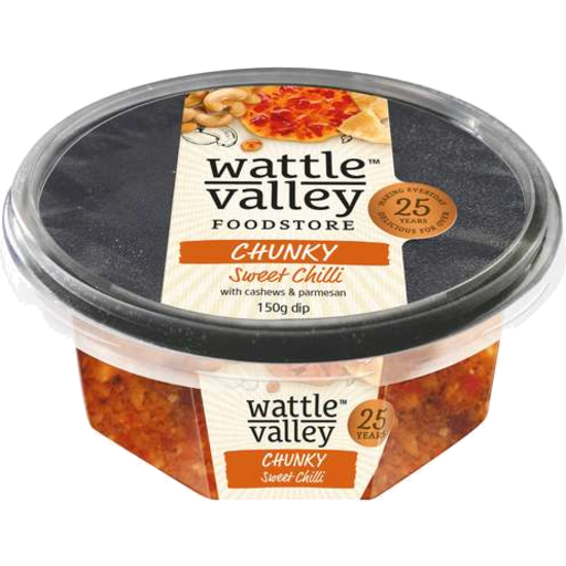 Wattle Valley Chunky Red Chilli Dip with Cashews and Parmesan 150g 150gm