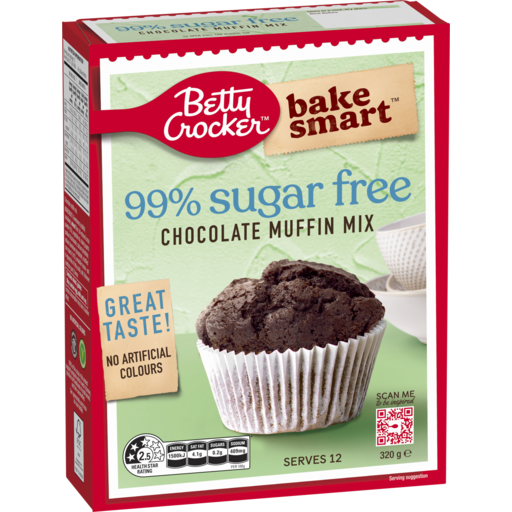 Betty Crocker Muffin Mix 99% Sugar Free Chocolate 320g