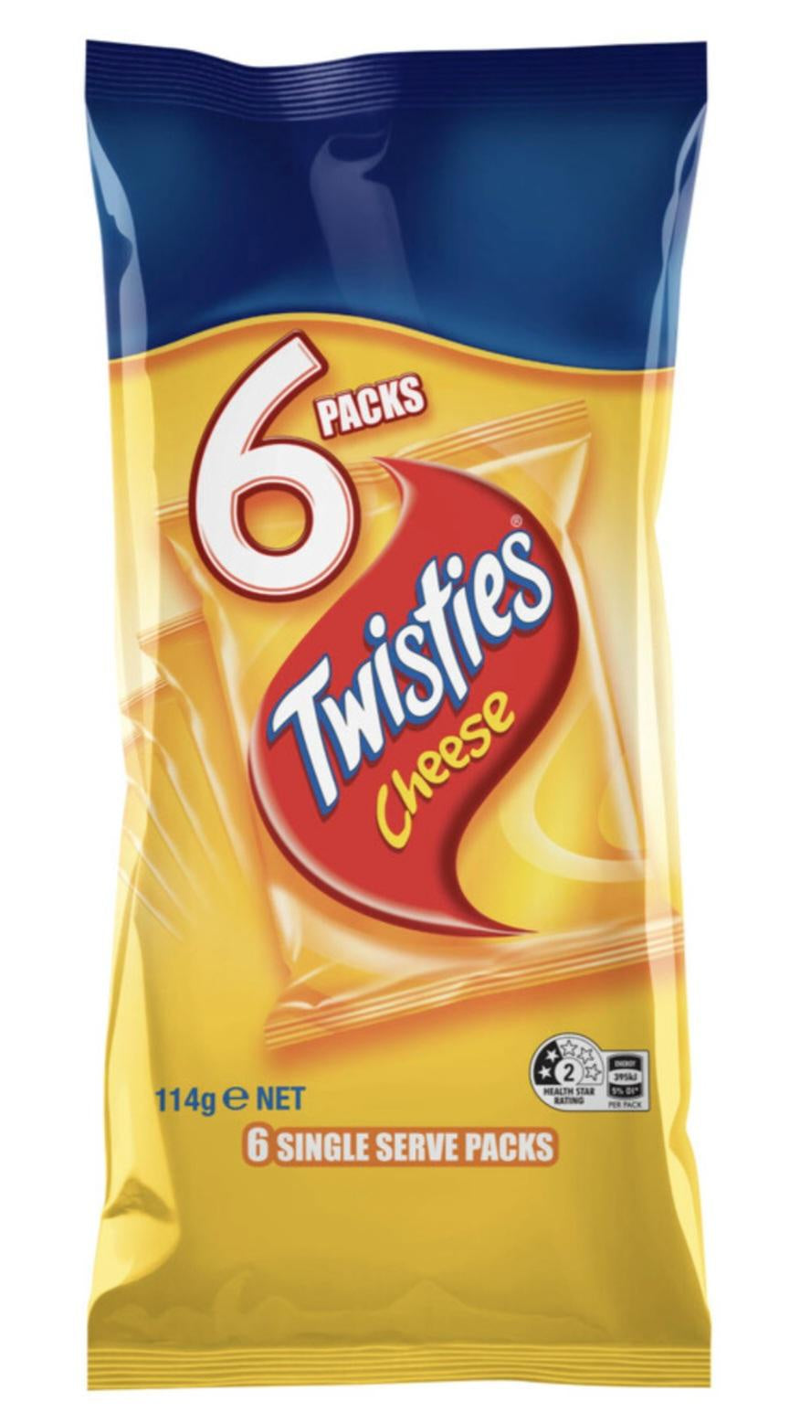 Twisties Cheese 6 Packs 114g