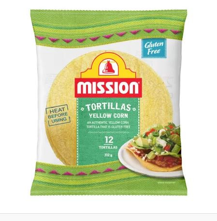 Mission Tortilla Corn Yellow 312g