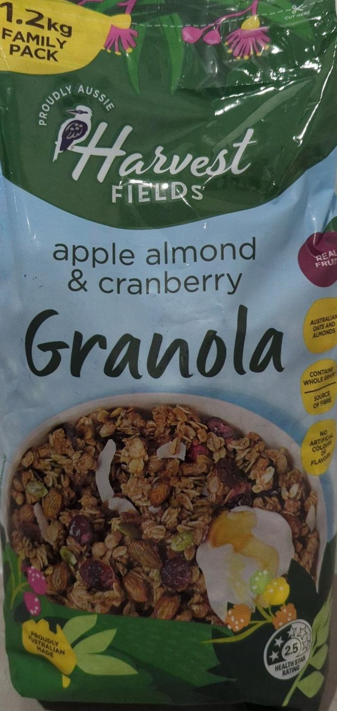 Harvest Fields Apple Almond & Cranberry Granola 1.2kg