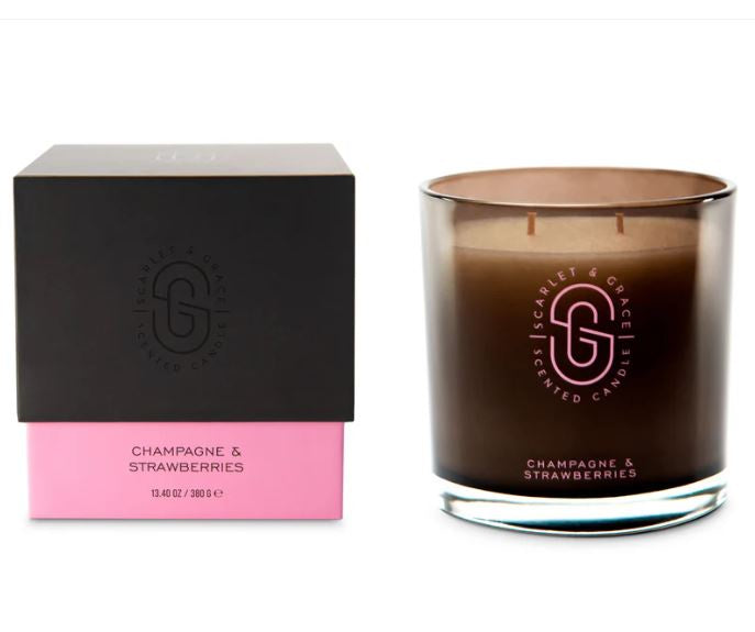 380G Candle - Champagne & Strawberries