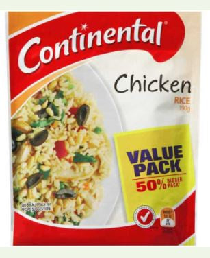 Continental Rice Chicken Value Pack 190g