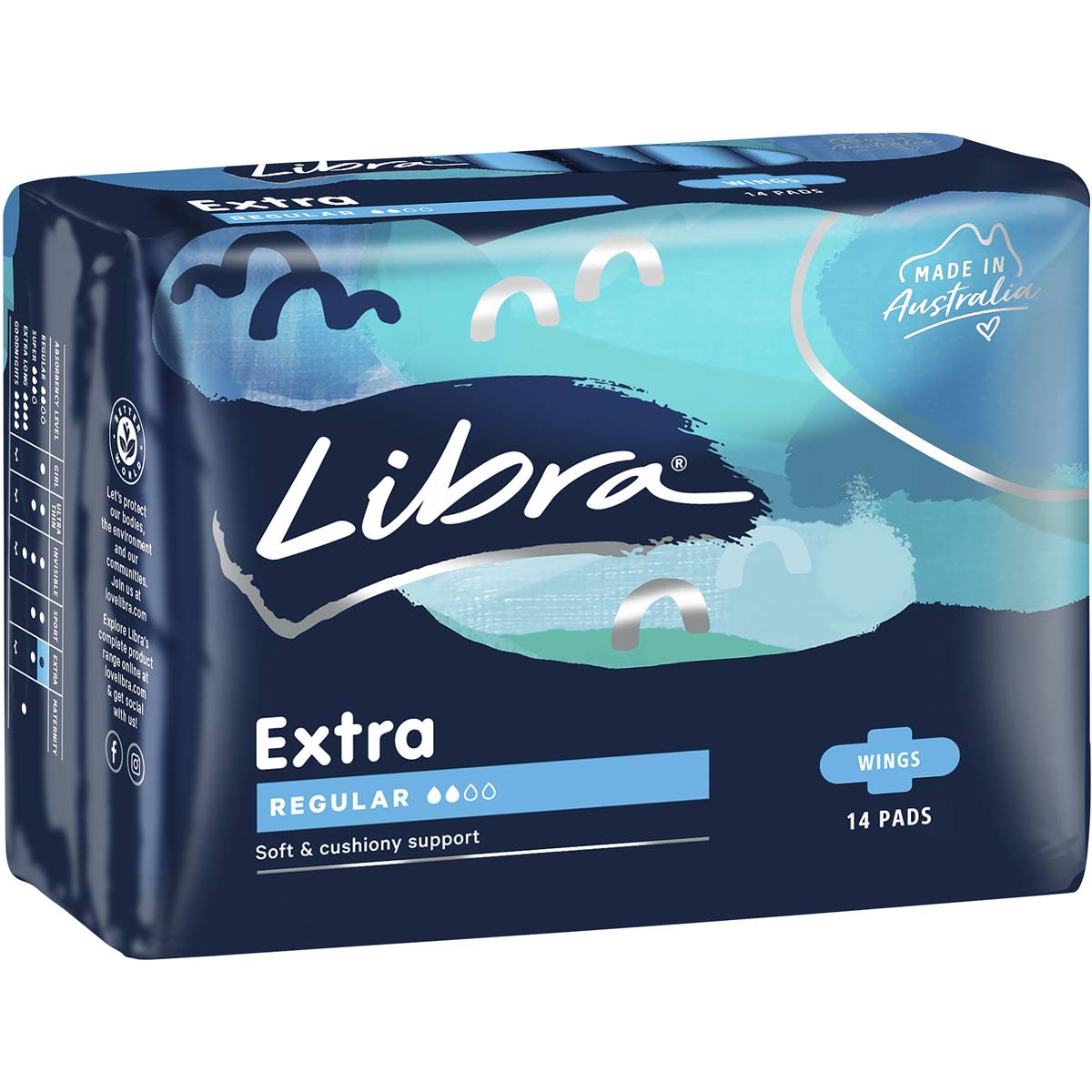 Libra Pads Extra Wings Regular 14 pack