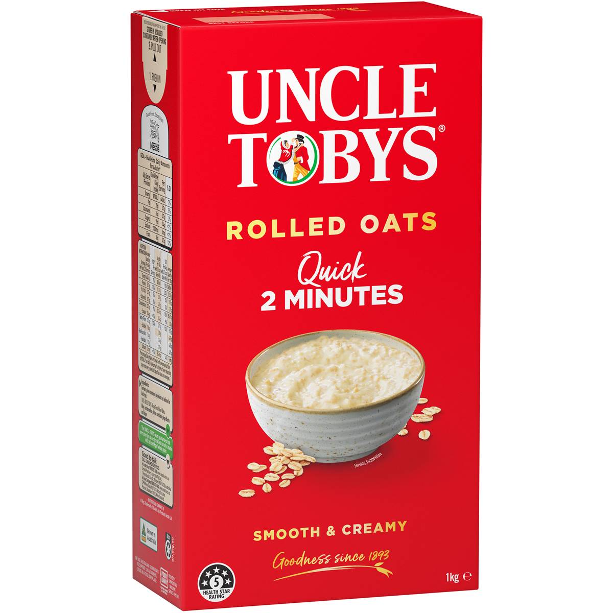 Uncle Tobys Oats Quick Porridge 1kg