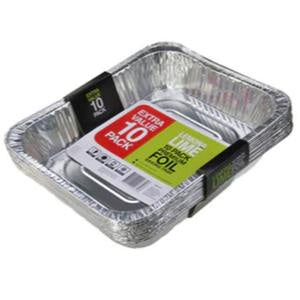 Lemon & Lime Foil Container With Lid 32x26.5x6cm 10pk