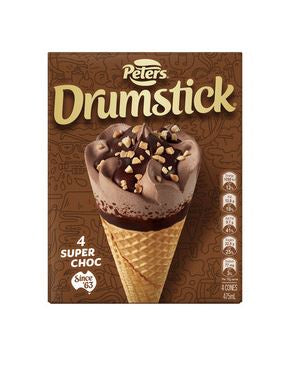 Peters Drumstick Super Chocolate 4 pack