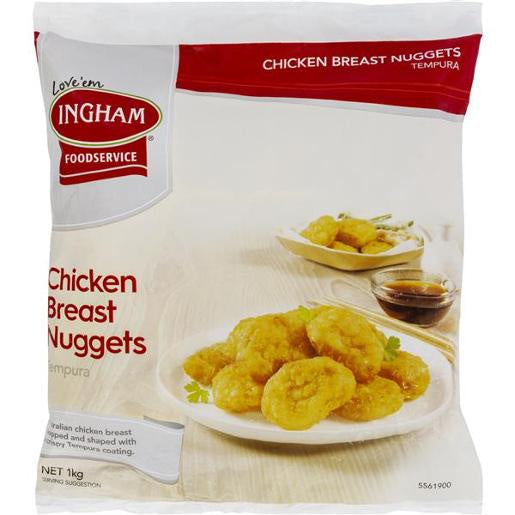 Inghams Chicken Nuggets Tempura 1kg