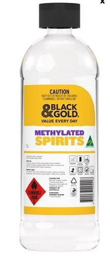 Black & Gold Methylated Spirits 1L