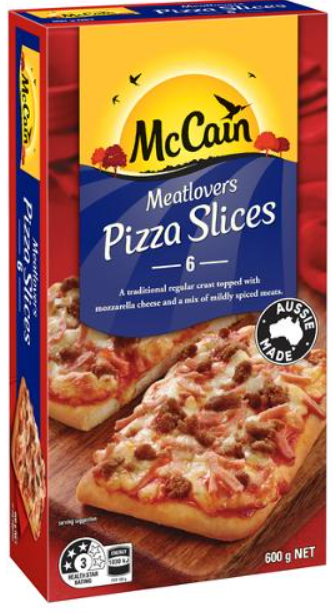 Mccains Pizza Slices 600g - Meatlovers