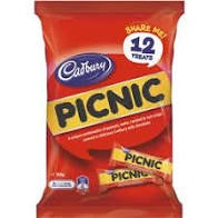 Cadbury Picnic Share Pack 180g 12pk