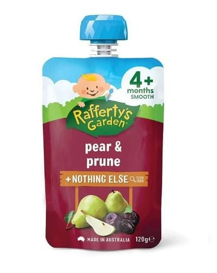 Rafferty's Garden Smooth Pear & Prune 4 Month 120g