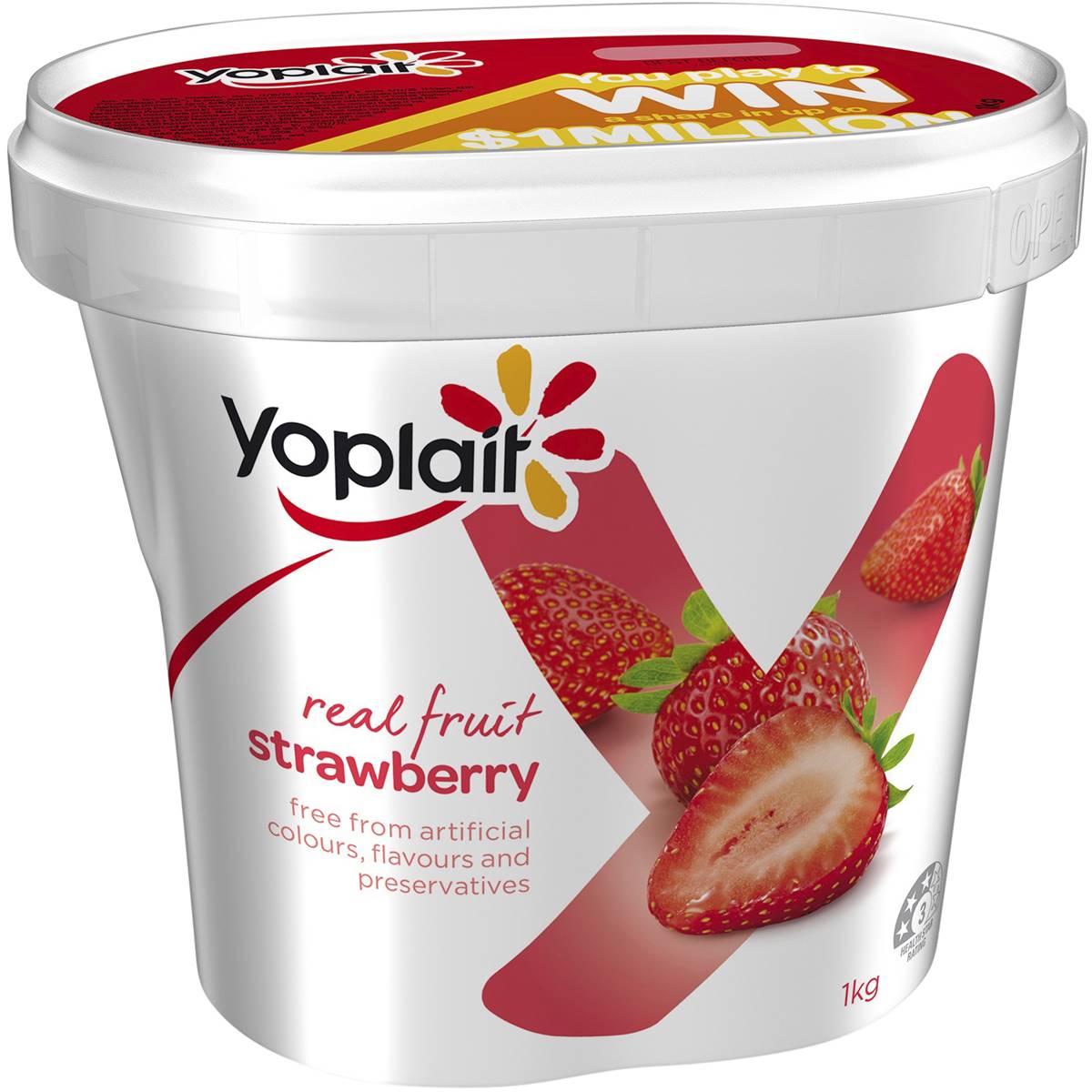 Yoplait Yoghurt 1kg - Strawberry